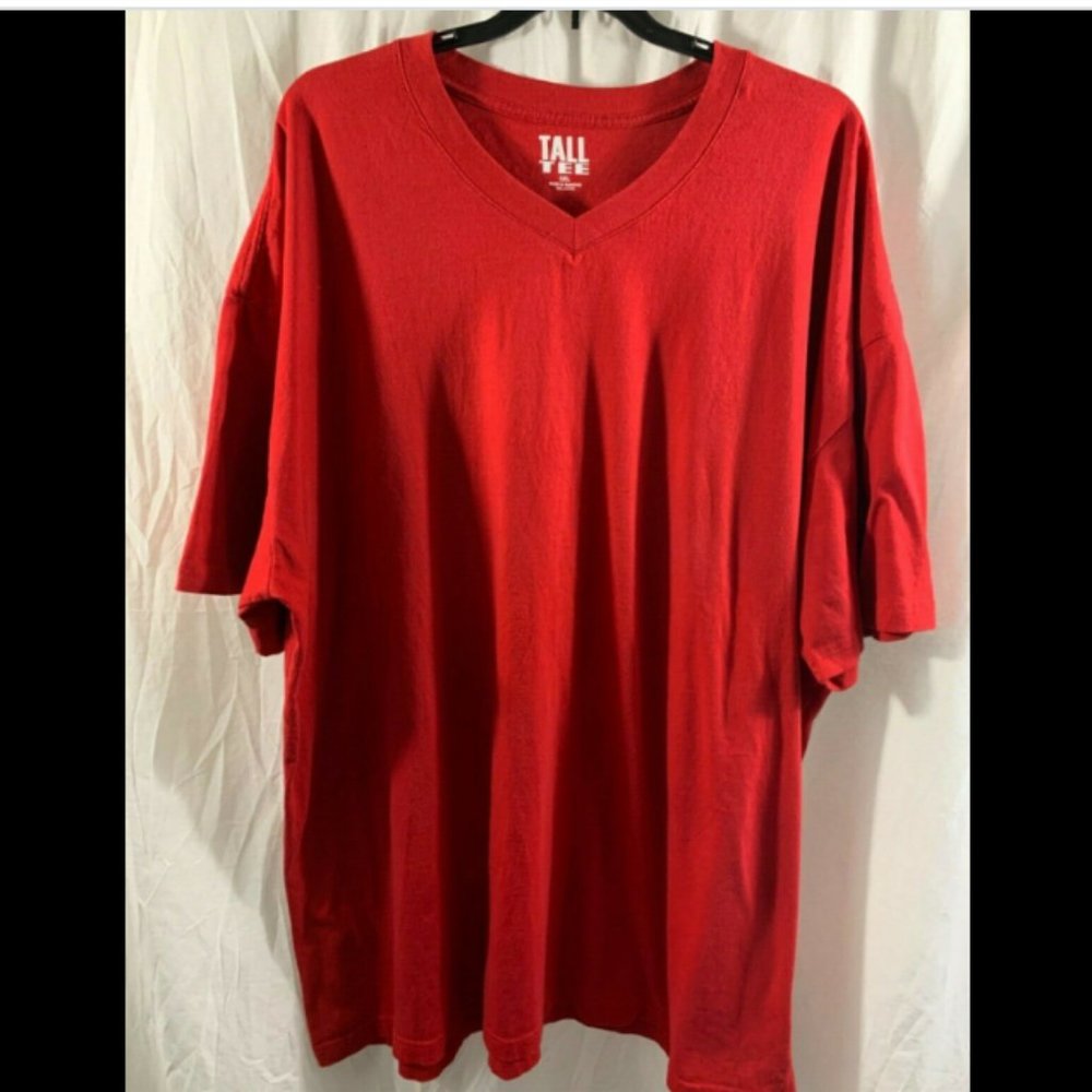 Men's Tall Tee Red Size 3XL XXXL